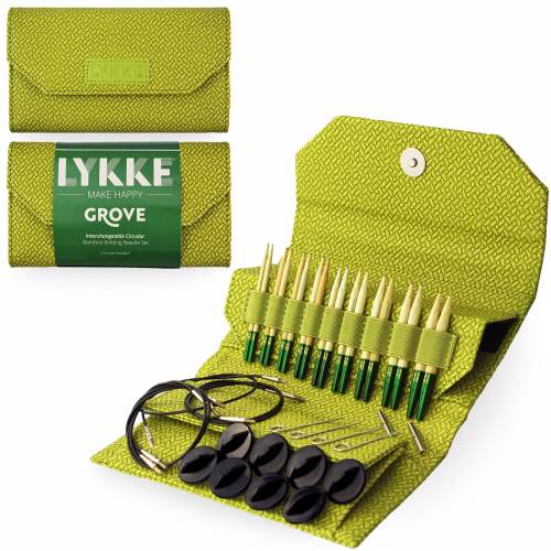 Lykke 3.5inch Interchangeable Bamboo Knitting Needles - GROVE & BLUSH