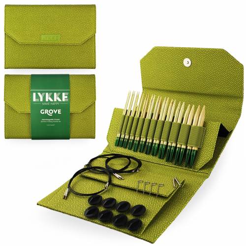 Lykke 5inch Interchangeable Bamboo Knitting Needles - GROVE & BLUSH