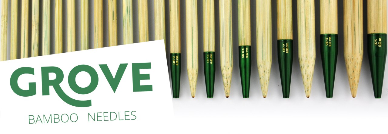 Lykke 5inch Interchangeable Bamboo Knitting Needles - GROVE & BLUSH