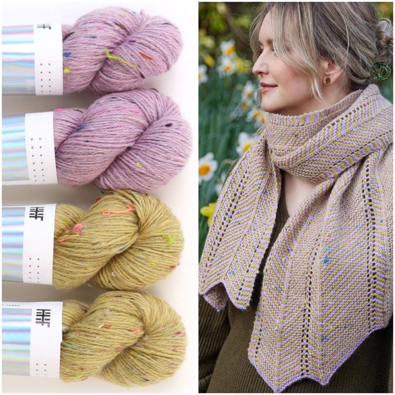 Tweedy (50% Falkland merino / 37.5% recycled wool / 12.5% recycled threads) 8ply DK