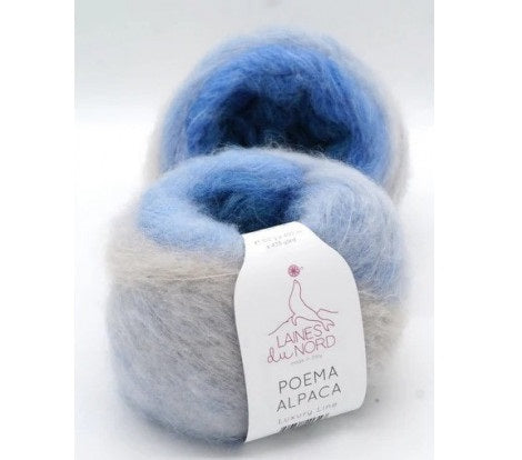 Laines Du Nord - Poema Alpaca (50% fine alpaca / 25% baby alpaca / 15% muelsing free wool / 10% nylon blend) 400m / 100g